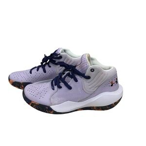 Under Armour Kids Youth Basketball High Top Shoes Sneakers 5Y Purple Unisex